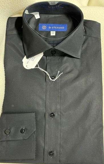Super Fine Quality Black Color Dress Shirt By Di Stefano