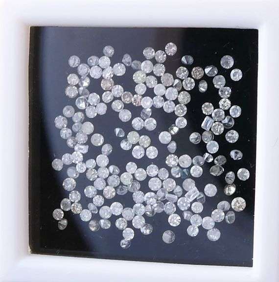 Heavy! .96ct set of REAL round brilliant Diamonds!