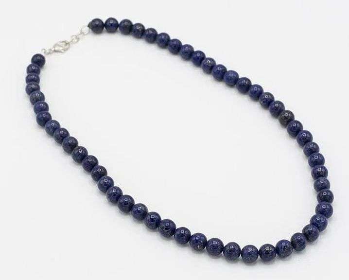 Stunning Natural 672.5 Cttw Blue Lapis Lazuli Lazuli Necklace