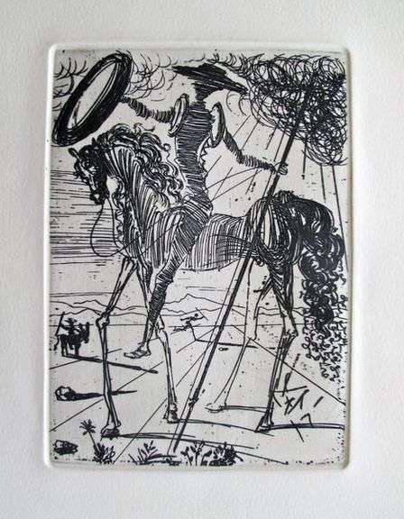 Salvador Dali, 'Don Quixote' Etching