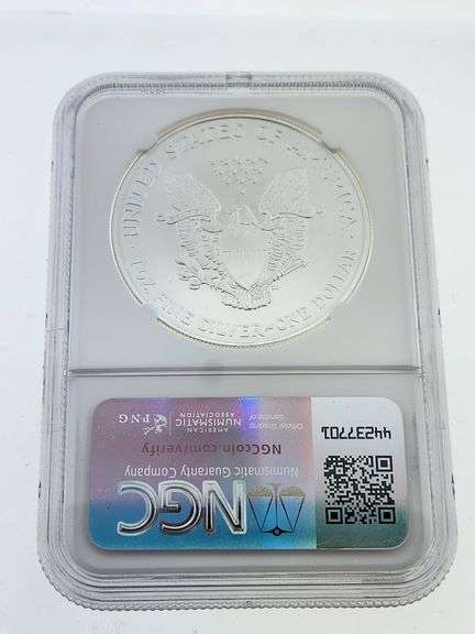 2006 American Silver Eagle, NGC MS69 "Red Book Label"