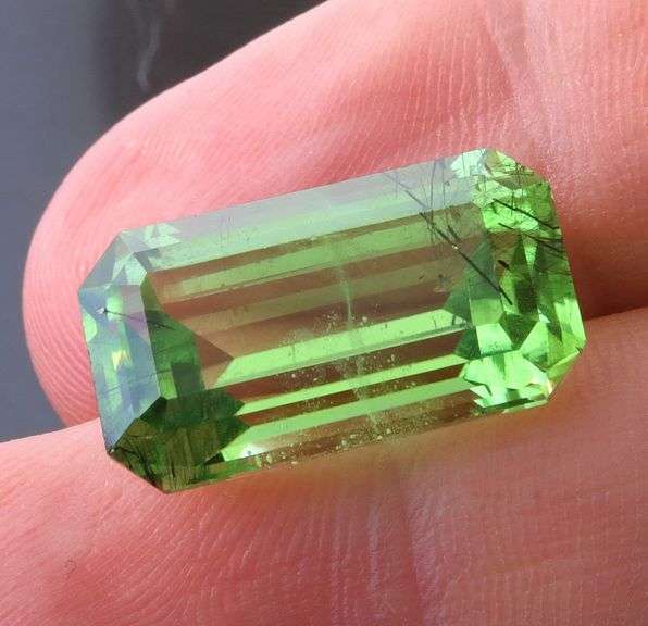 HUGE! UNTREATED! 14.26ct Rutile Peridot!