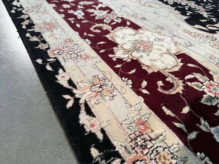 Magnificent Silk &Wool Tabriz Rug 9.6x14