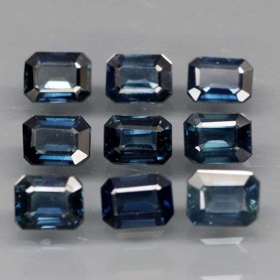 Beautifully colored 2.60ct ink blue Sapphire set