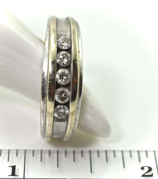 Estate Man's 14K Ring with Diamonds
