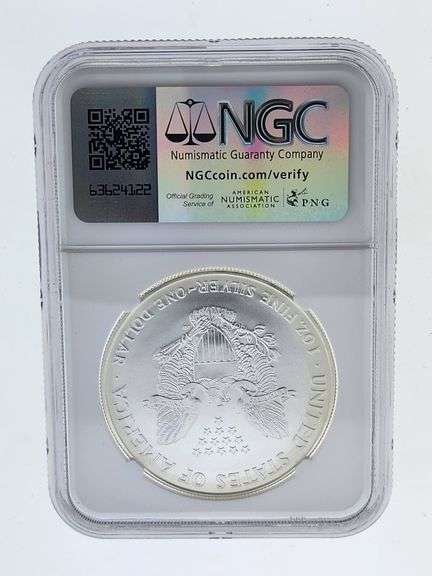 1995 American Silver Eagle, NGC MS69 "Red Book Label"