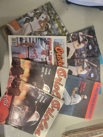 Over 25 Great collection of  Rare Vintage Orioles Sports Publishing Magazine few has signatures or a