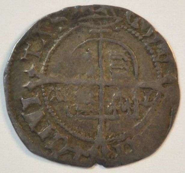 Rare high grade Henry VIII Hammered Silver Half Groat, 1526 to 1530. York Mint