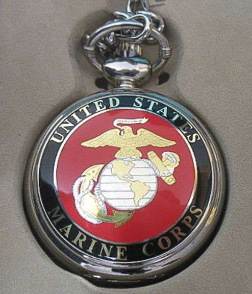 New United States Marine Corps Pocket Watch