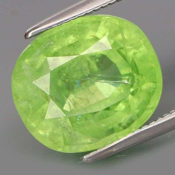 It's a rare 5.79ct Malaya Garnet! And it's GREEN!