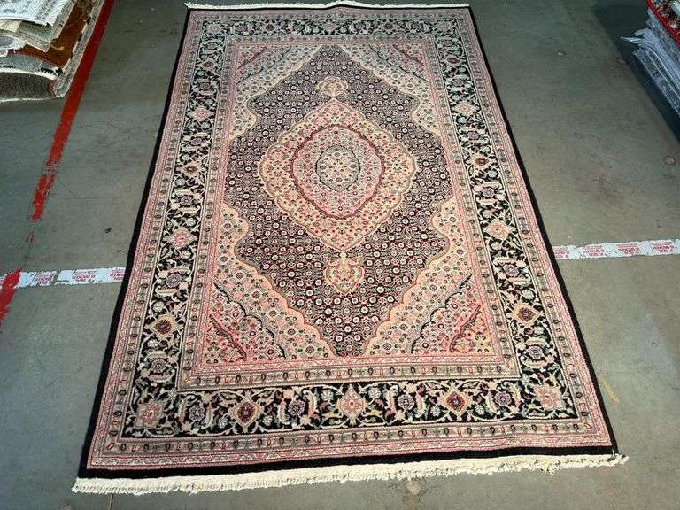 Superb Silk&Wool Tabriz Rug 4x6