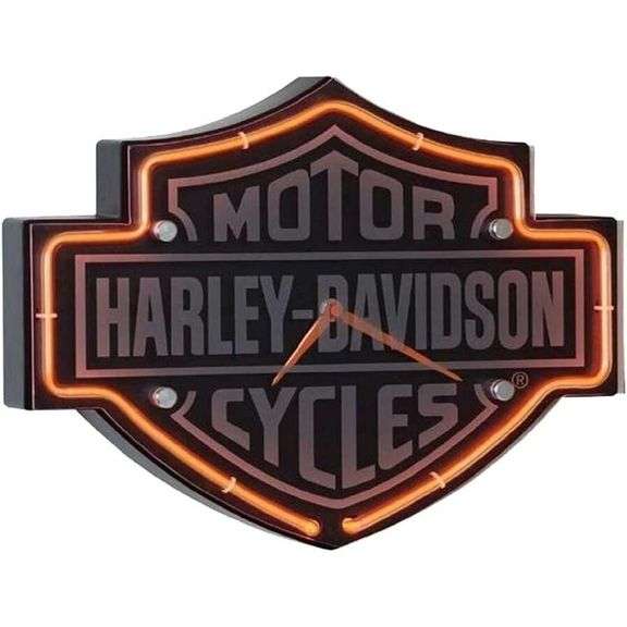 Harley-Davidson Neon Clock