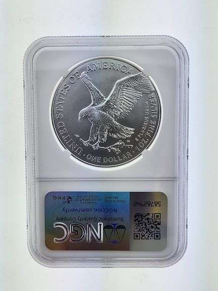 2025 American Silver Eagle, NGC MS69 "Red Book Label"