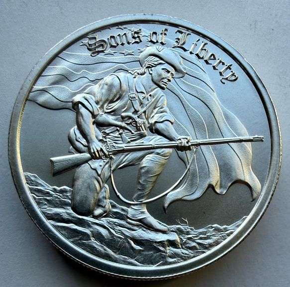 Sons of Liberty Two Troy oz .999 Silver Round