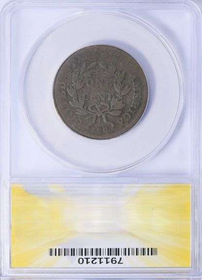 1802 Draped Bust Large Cent S-233 ANACS AG-03 BN Early U.S. Copper Sheldon Variety