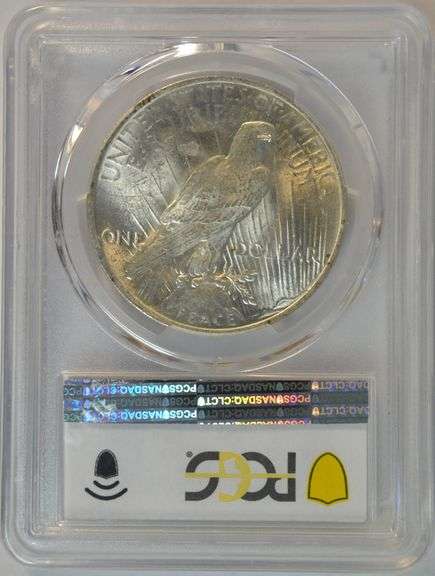 1923 Peace Silver Dollar $1 in PCGS Holder MS64 (Lustrous, Attractive Example)