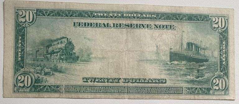 $20 New York Series of 1914 FR Note Fr 968
