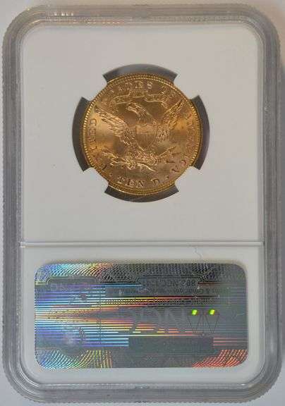 Near Gem BU 1894 US $10 Liberty Gold Piece. NGC MS64