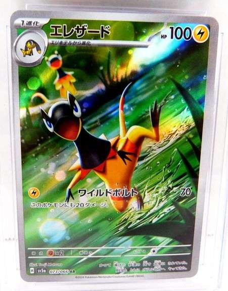 Pokémon 2024 Heliolisk, Art Holo Japanese Card, 9.5