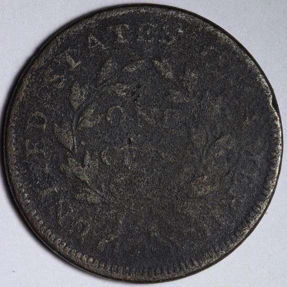 1796 Draped Bust Large Cent G-1 Poor Heavy Wear, Corrosion, Rim Chip