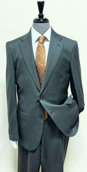 Stylish Olive Green Modern Fit, Italian Suit