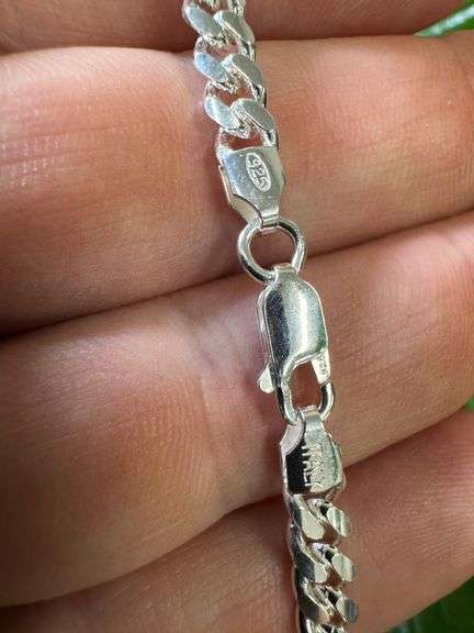 Sterling Silver 925 Italian 5mm Miami Cuban Chain 22" Necklace