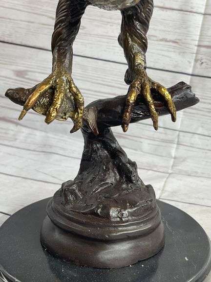 Eagle Catch Fish Bronze Sculpture