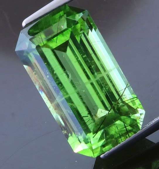 HUGE! UNTREATED! 14.26ct Rutile Peridot!