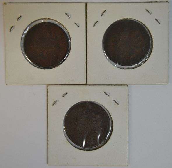 1798, 1802, & 1803 Draped Bust Large Cents in Good