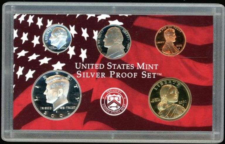 2005 Silver US Proof Set w/out Quarters in Original Holder