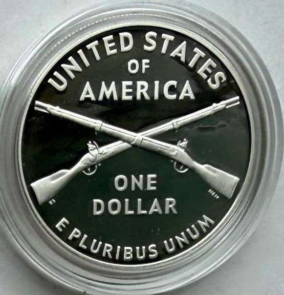 2012 W Infantry Soldier Proof Silver Dollar
