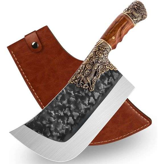 High Carbon Steel Bone Chopper Dragon Knife