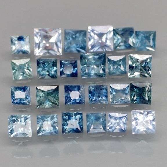 Gorgeous! 4.13ct Sapphire set with multiple blue hues and sizes!