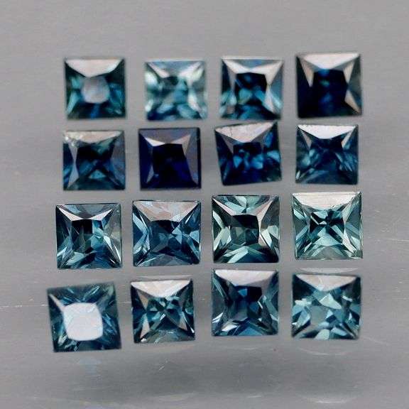 Deep blue and perfect for you! 2.96ct radiant princess cut Sapphires!