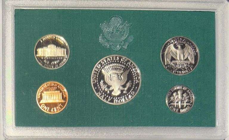 Two Each`1994-1998 Complete Green US Proof Sets