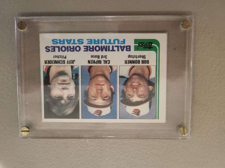 Great condition Cal Ripken, JR , Bob Bonner, Jeff Schneider Baseball card