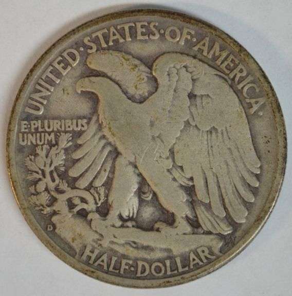 Scarce key date 1938-D Walking Liberty Half Dollar