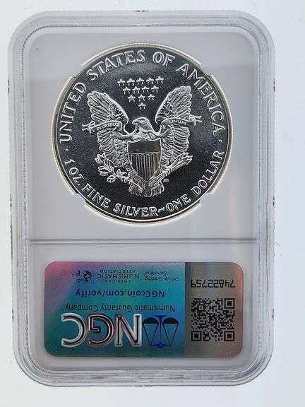 1988 American Silver Eagle, NGC MS69 "Red Book Label"