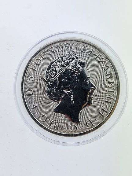 2022 Silver 2 Oz. Lion Of England