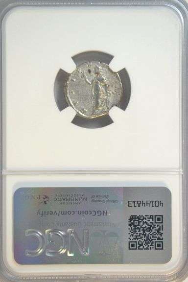 Nice Roman Silver Denarius of Emperor Caracalla, 198-217 AD. NGC Choice VF