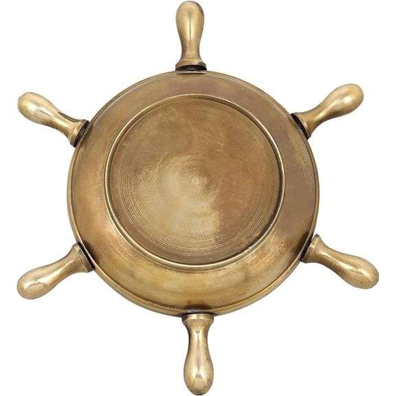 Brass Nautical Wheel Ashtray