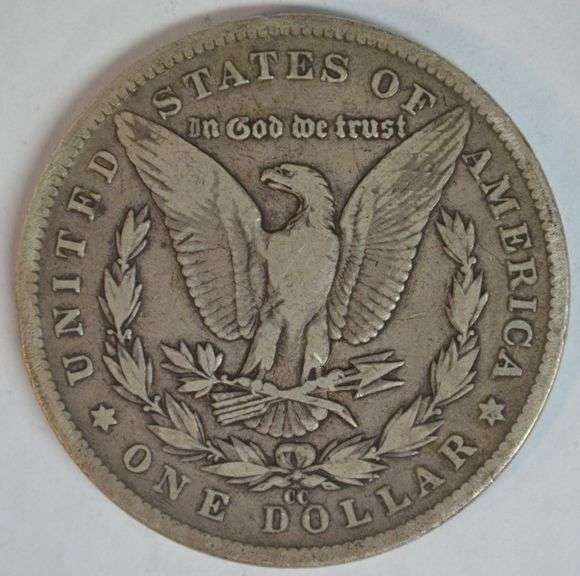 Scarce key date 1890-CC Morgan Silver Dollar in circ