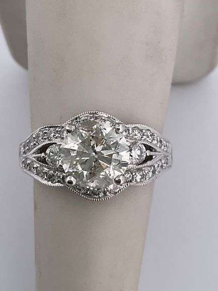 Certified 2 CT Diamond Ring E/VS