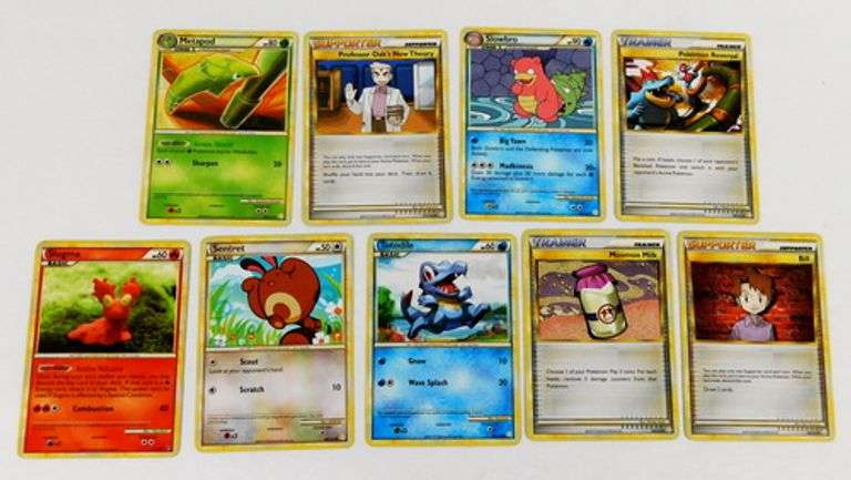 9 Pokémon 2010 Trade Cards