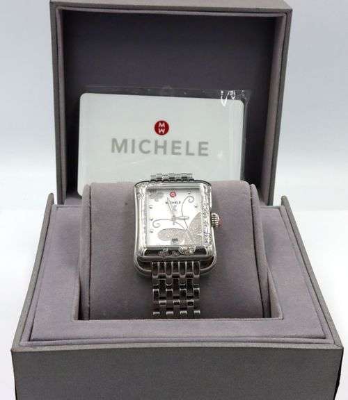 Michele diamond butterfly watch