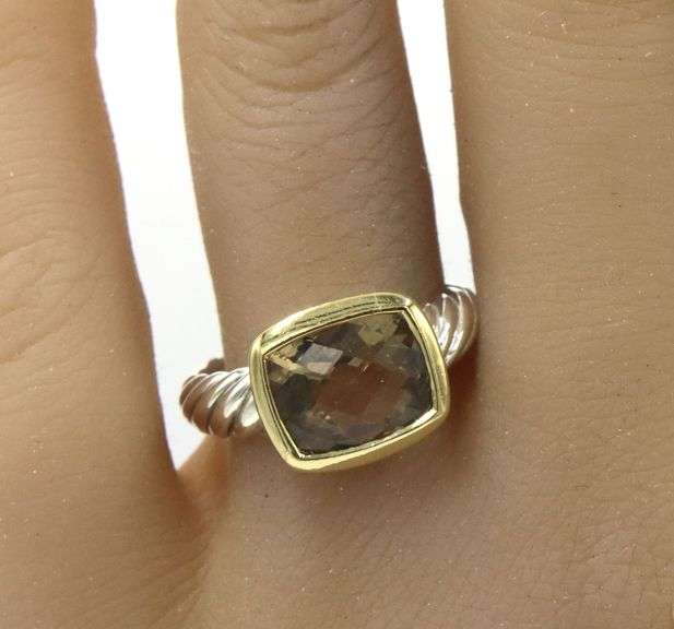 David Yurman Citrine ring in 925 sterling silver