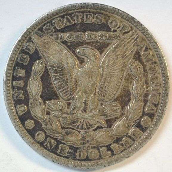 Rare key date 1879-CC (strong 'CC) Morgan Silver Dollar. XF Details
