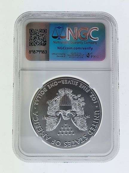 2020 American Silver Eagle, NGC MS69 "Red Book Label"