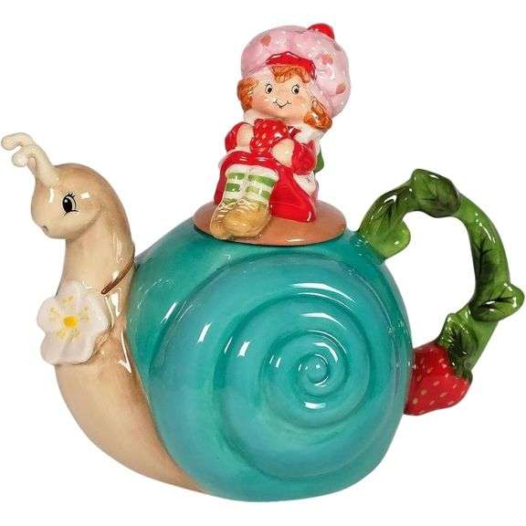 Ceramic Snail Teapot Hand Painted Unique Teapot