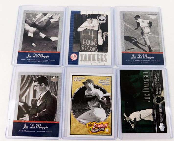 6 Joe DiMaggio Baseball Cards